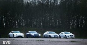 Porsche Panamera S vs Mercedes E63 AMG vs Jaguar XFR vs BMW M5