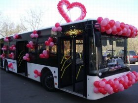 Заказ автобуса на свадьбу позволит осуществить комфортную перевозку гостей