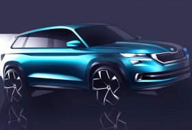 Показаны первые изображения автомобиля Skoda VisionS Показаны первые изображения автомобиля Skoda VisionS